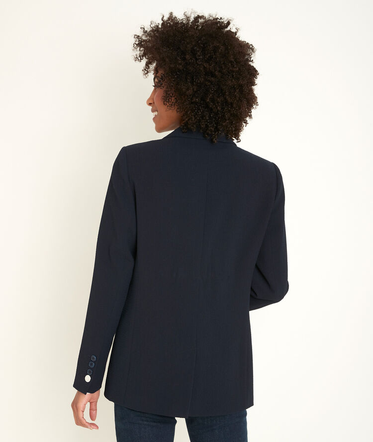 Teonie navy waffle jacket marine.