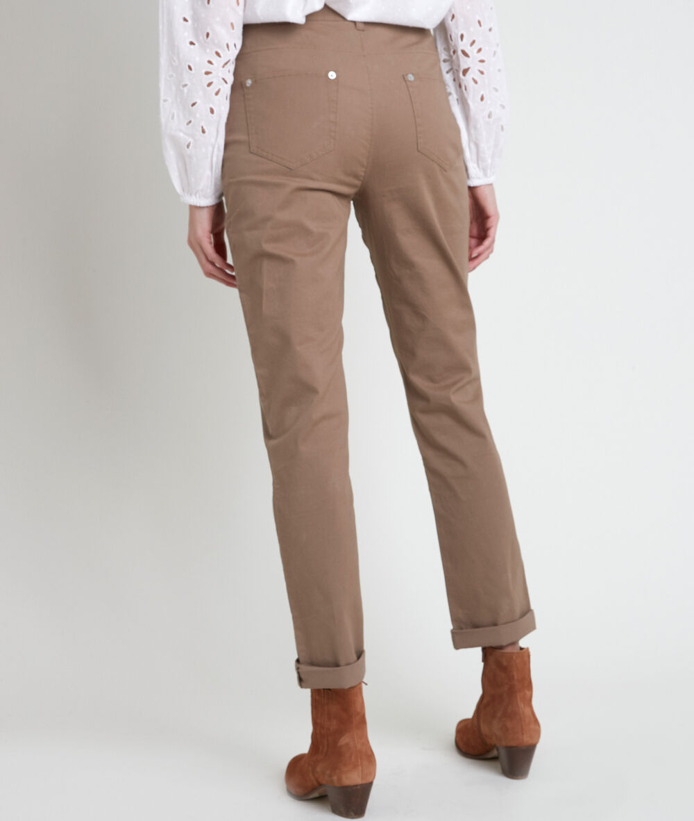 Francis beige chinos amande.