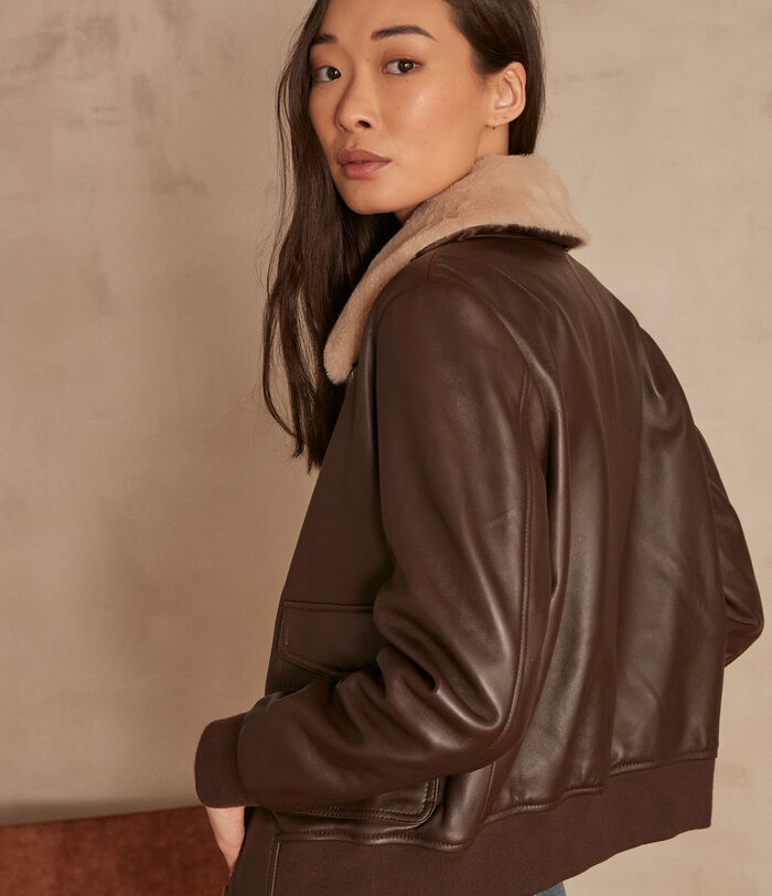 Adam brown leather jacket PhotoZ | 1-2-3