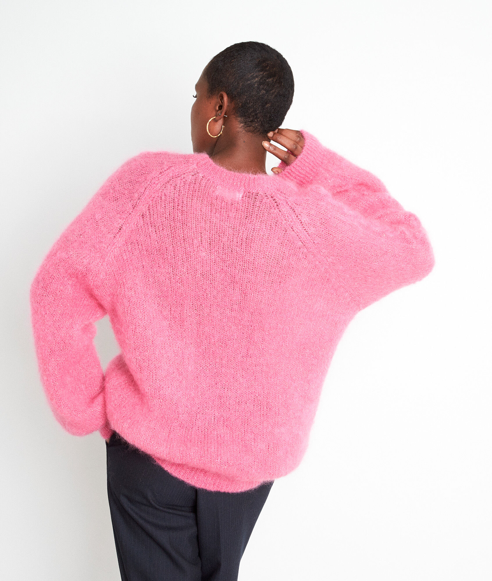 pink mohair jumper