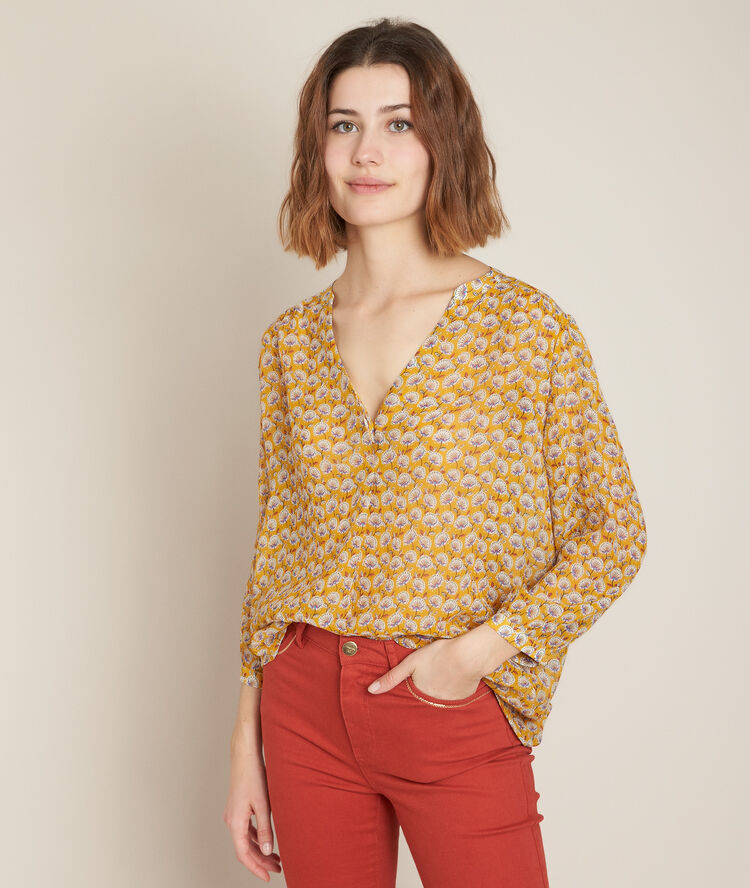 Emaelle printed blouse saffron.