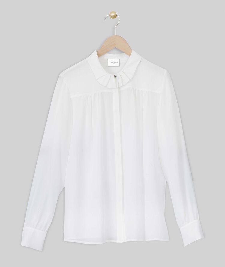 Maria ecru silk blouse ecru.