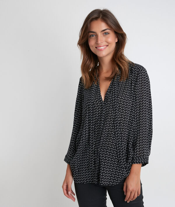 Joly printed pussybow blouse | 1-2-3 Joly printed pussybow blouse PhotoZ | 1-2-3