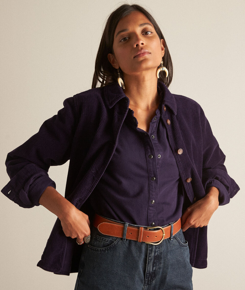 ROMEA purple corduroy artisan jacket PhotoZ | 1-2-3