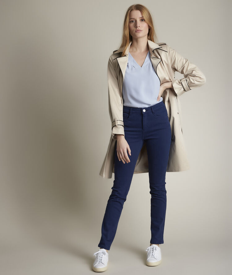 Suzy: our original slim-fit blue jeans ink.