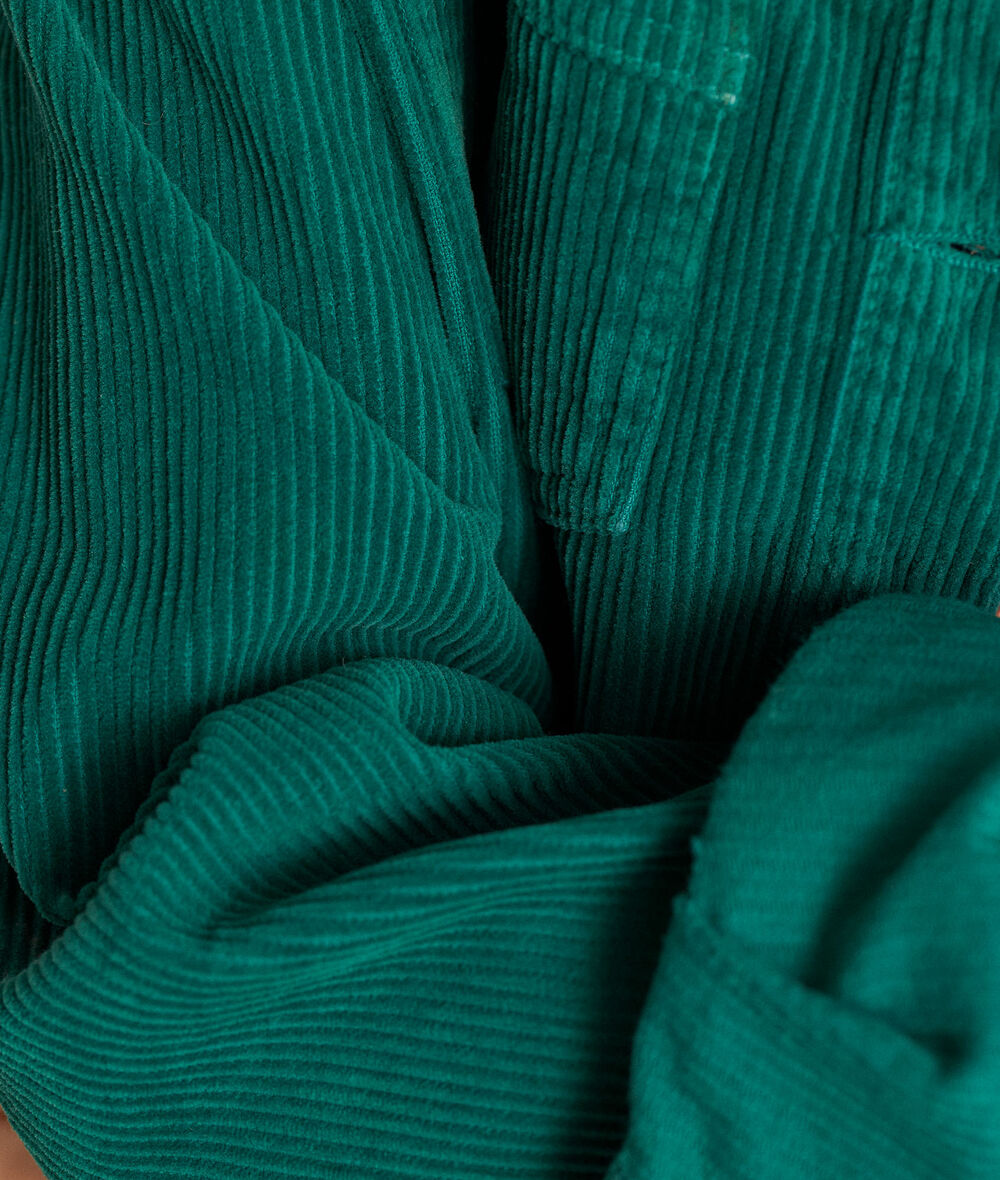 Axelle green corduroy overshirt PhotoZ | 1-2-3