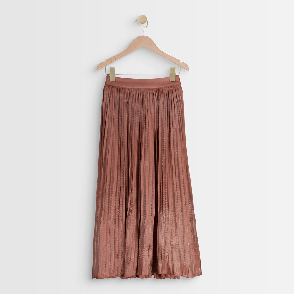 Greta pink pleated skirt bois de rose.