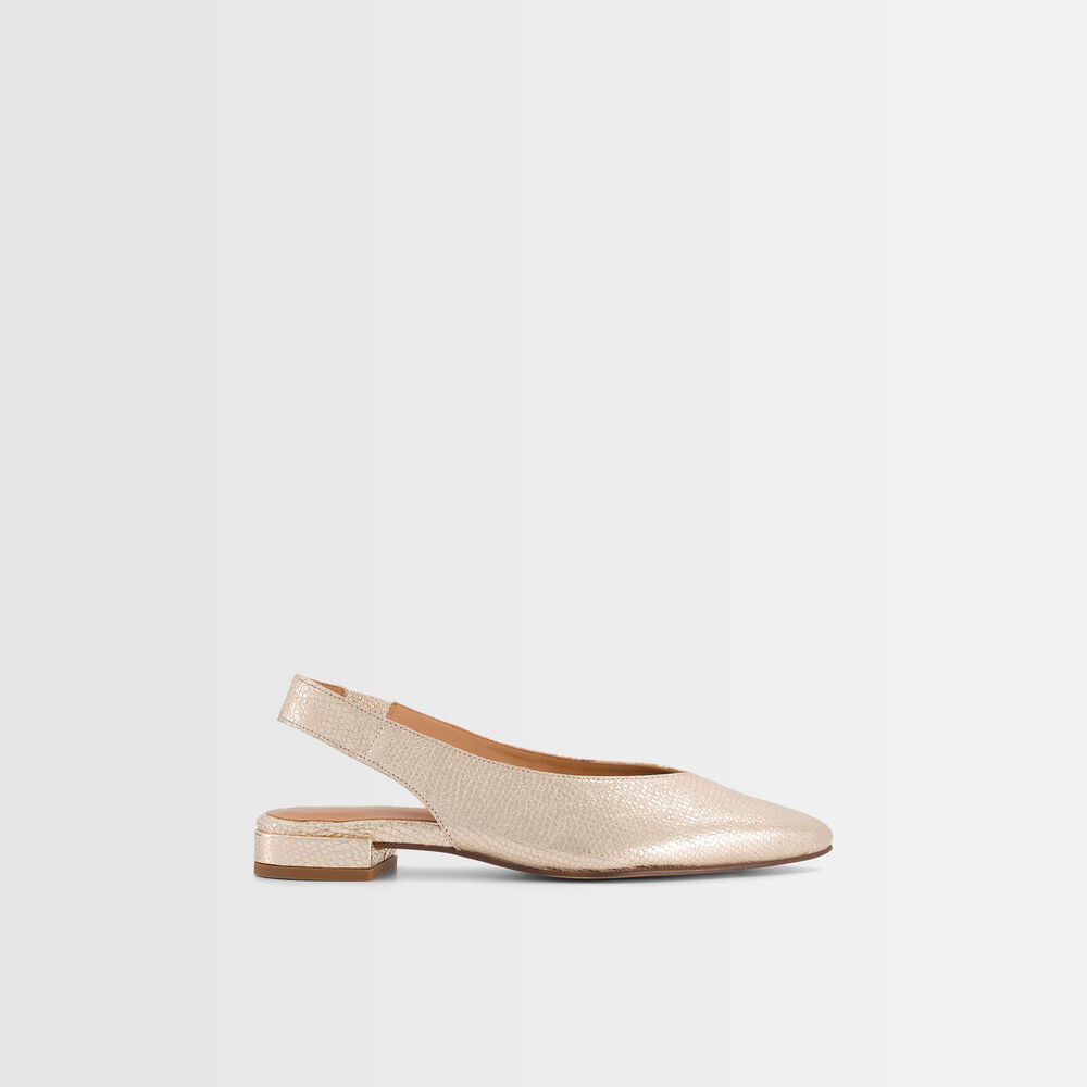Gigi gold-coloured ballet flats or.