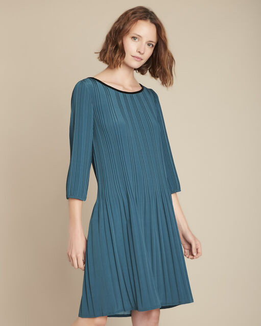 Iris straight pleated dress (2) - Maison 123