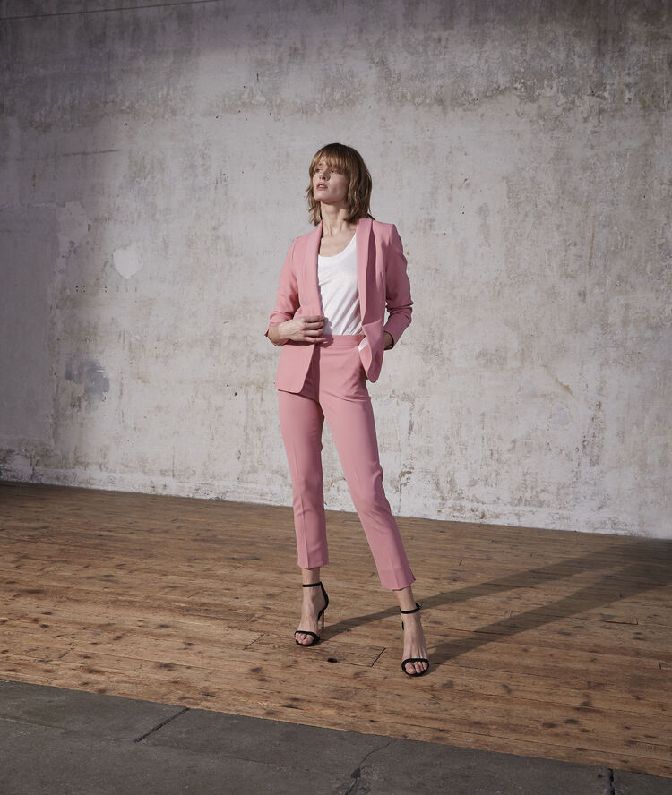 Suzanne microfibre cigarette trousers shellfish.