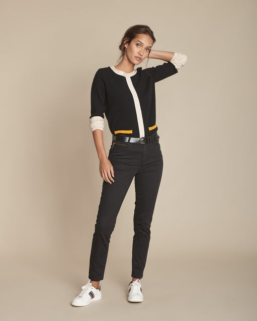 Firmine black colourblock milano pullover (2) - Maison 123