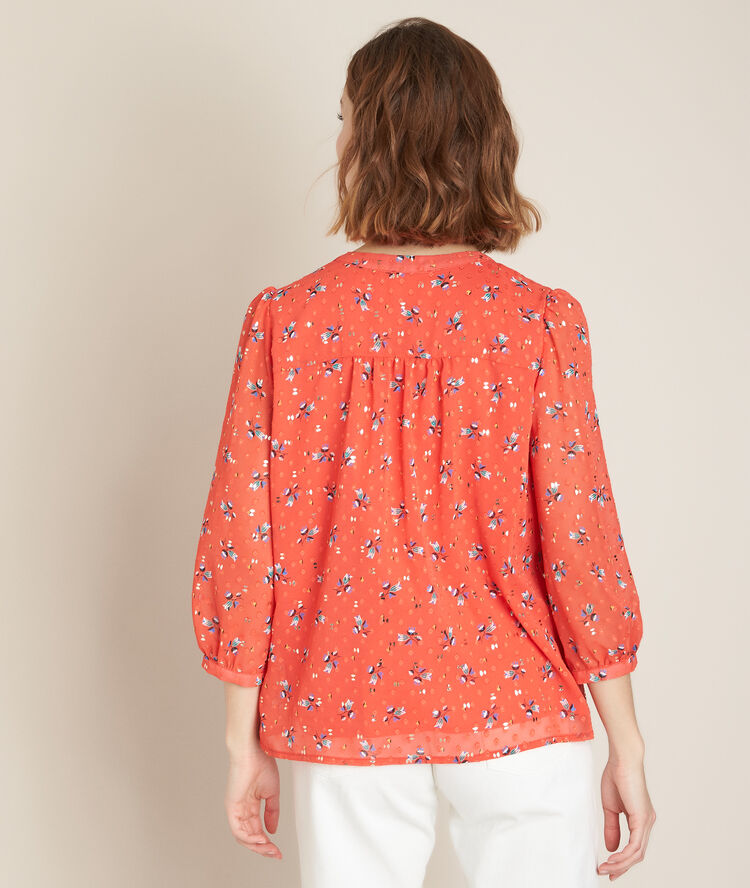 Elorie printed blouse poppy.