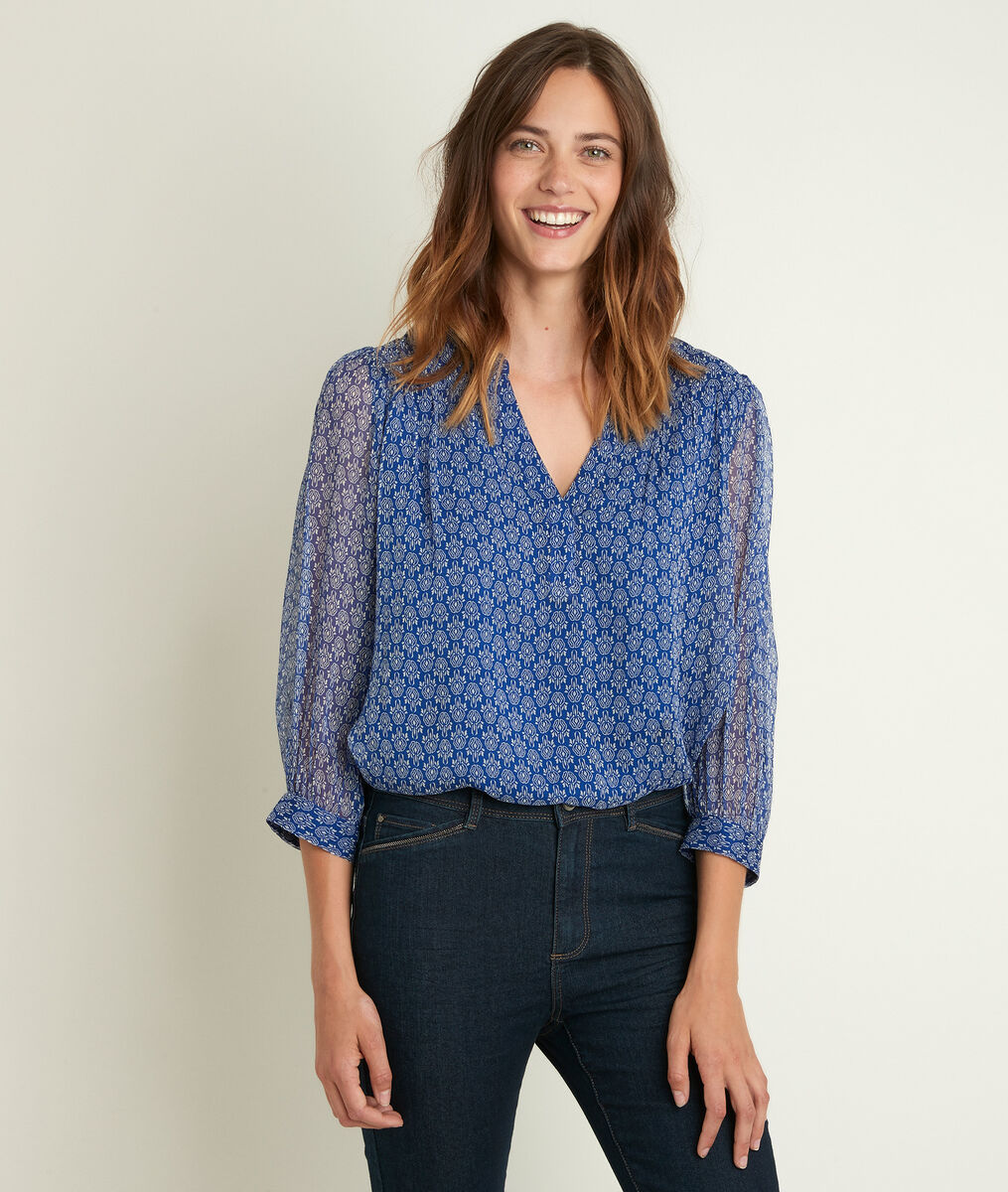Elsa bis printed blouse | 1-2-3 Elsa bis printed blouse PhotoZ | 1-2-3