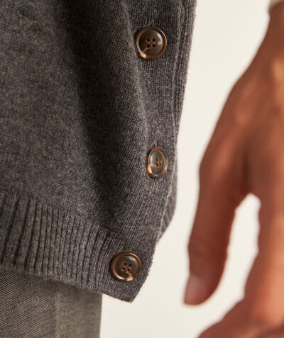 Benji grey responsible wool and cashmere polo-neck jumper PhotoZ | 1-2-3