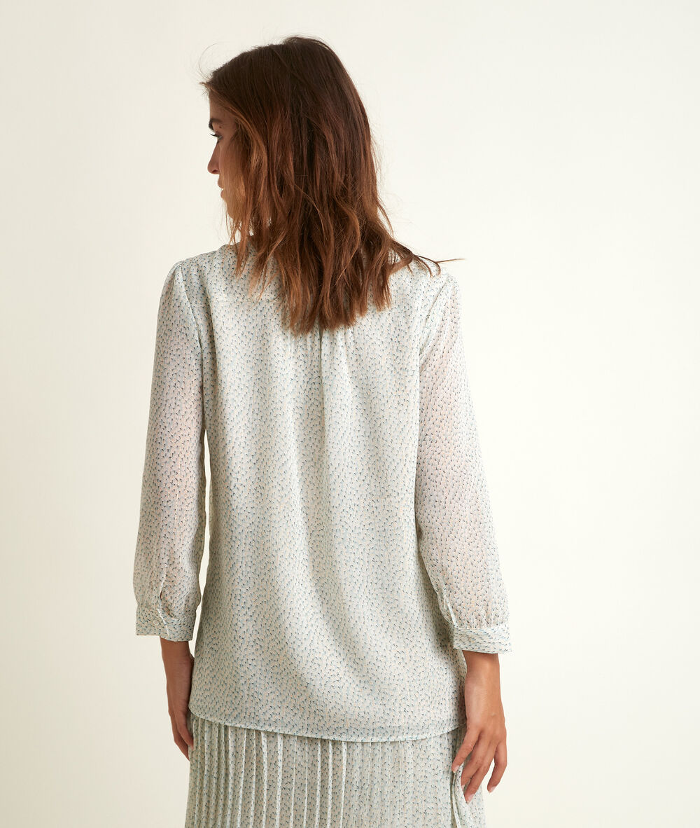 Jelie printed blouse celadon.