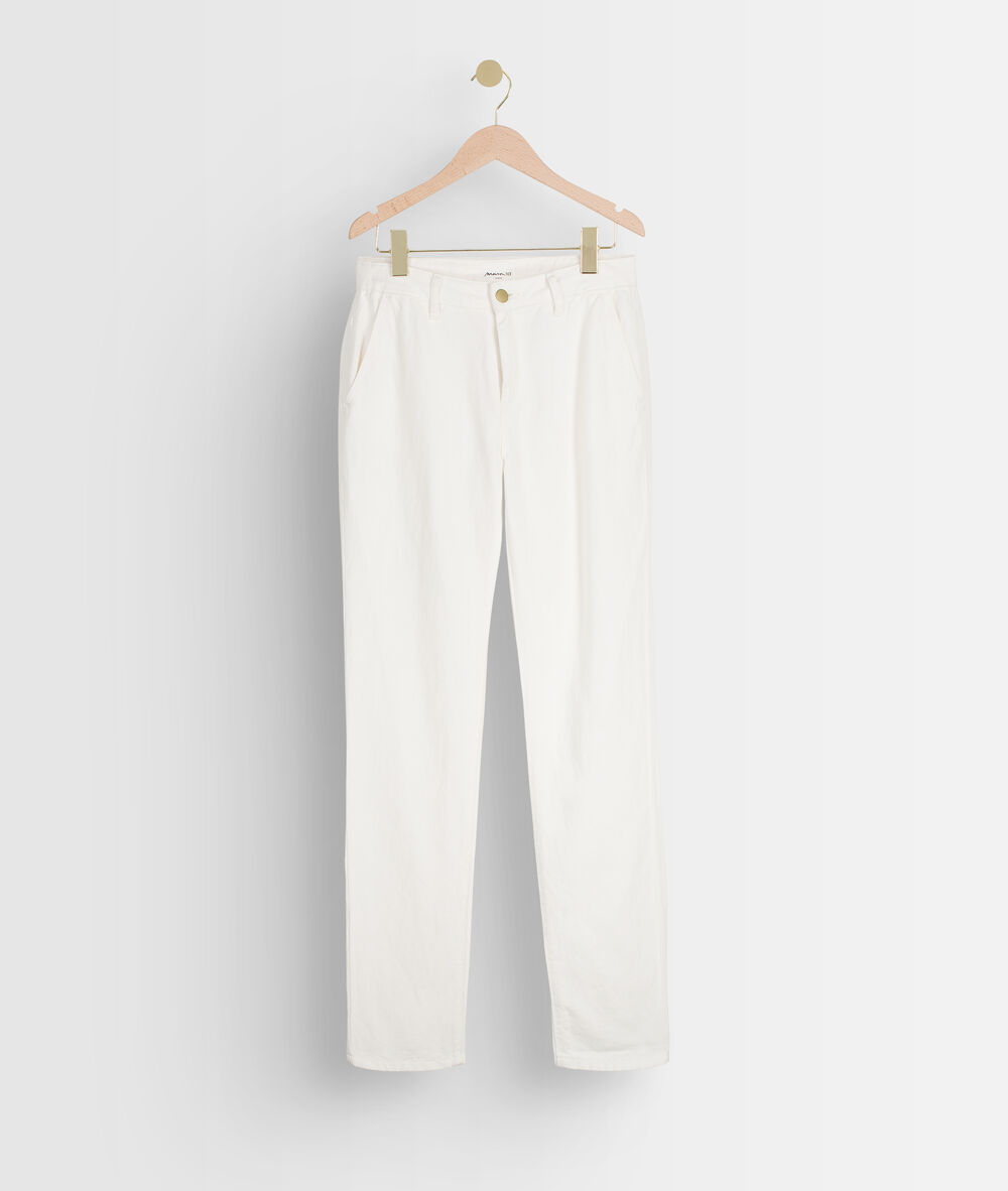 Francis white chinos white.