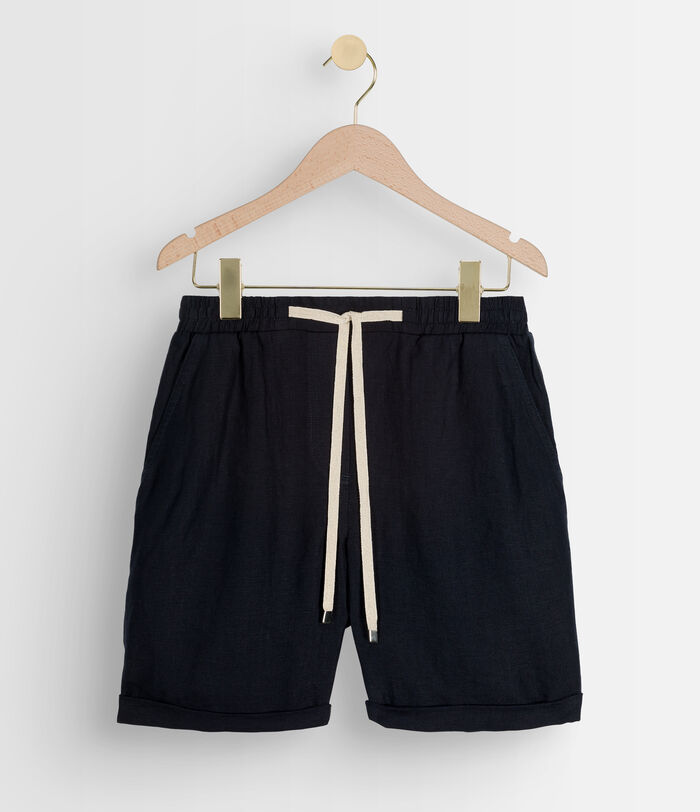 Soanne navy responsible linen shorts PhotoZ | 1-2-3