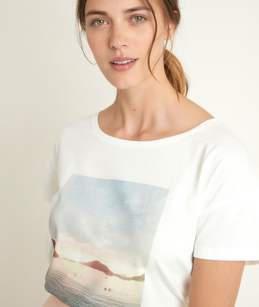 Dune printed t-shirt ecru.