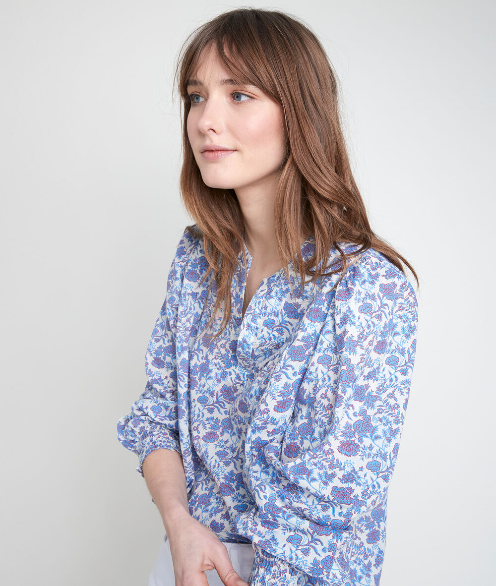 Tenessis floral forget-me-not print blouse myosotis.