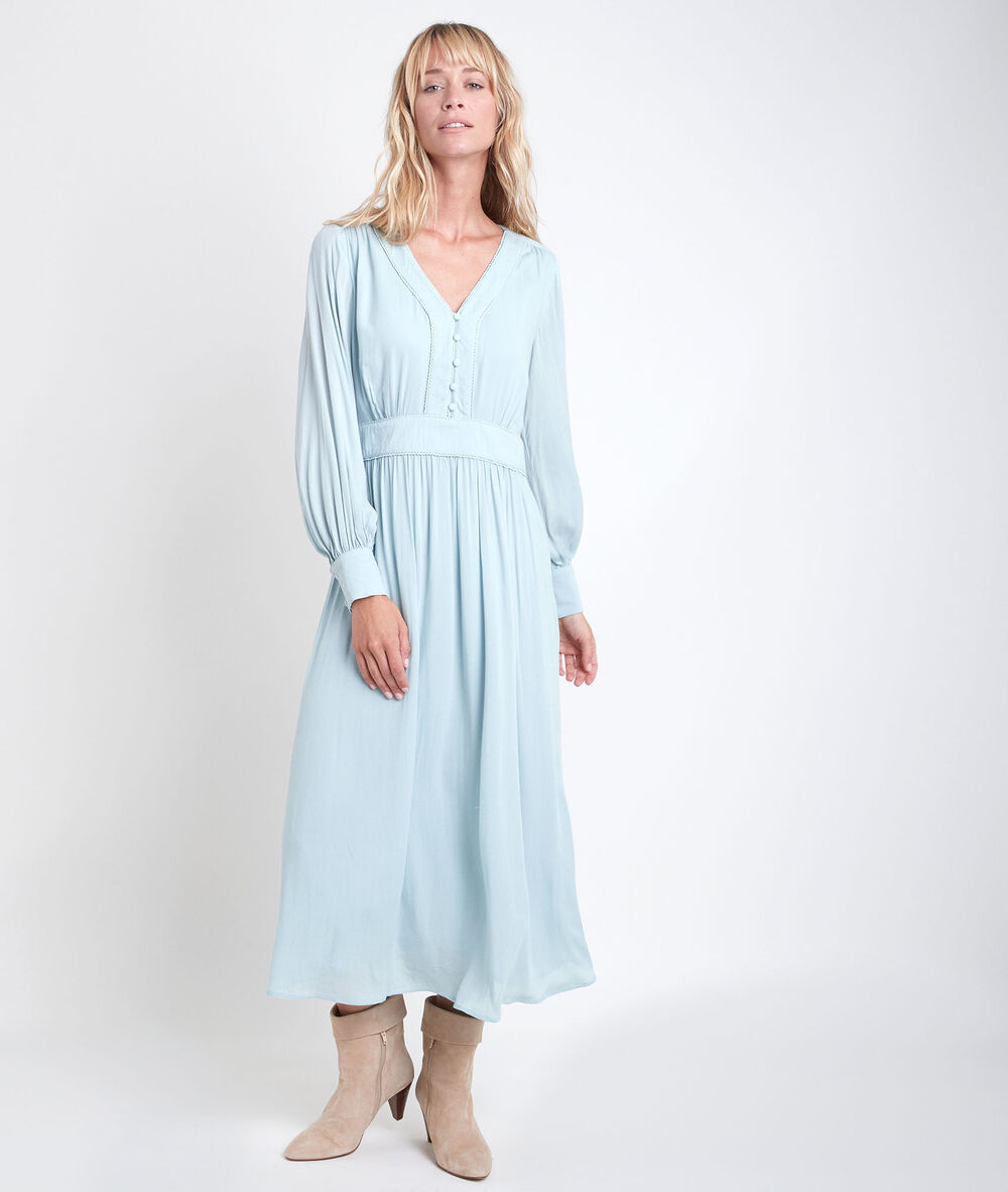 Nathalie celadon maxi dress celadon.