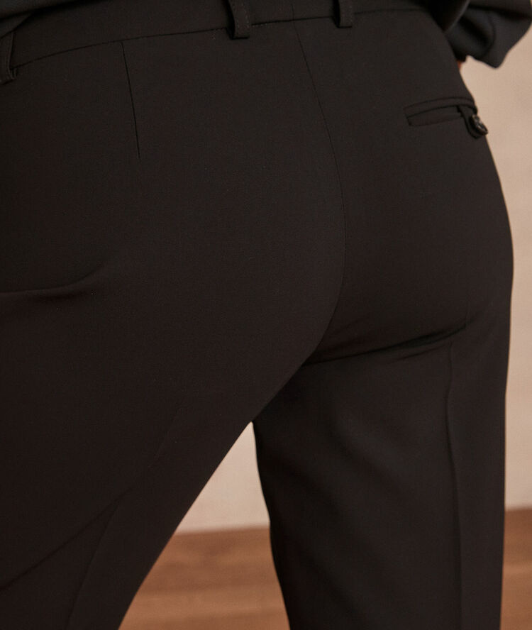 Valero microfibre cigarette trousers black.
