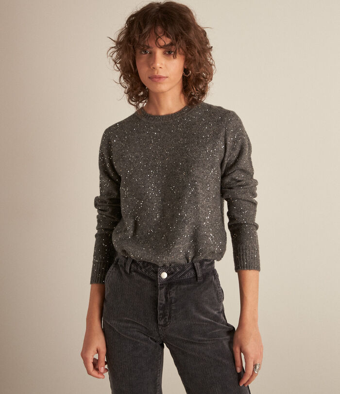 Balsac sparkly charcoal-grey jumper