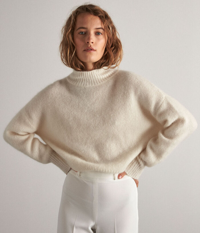 Malory jumper in eco-friendly cream mohair