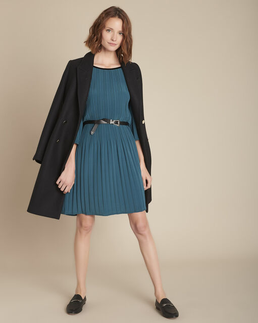 Iris straight pleated dress (2) - Maison 123