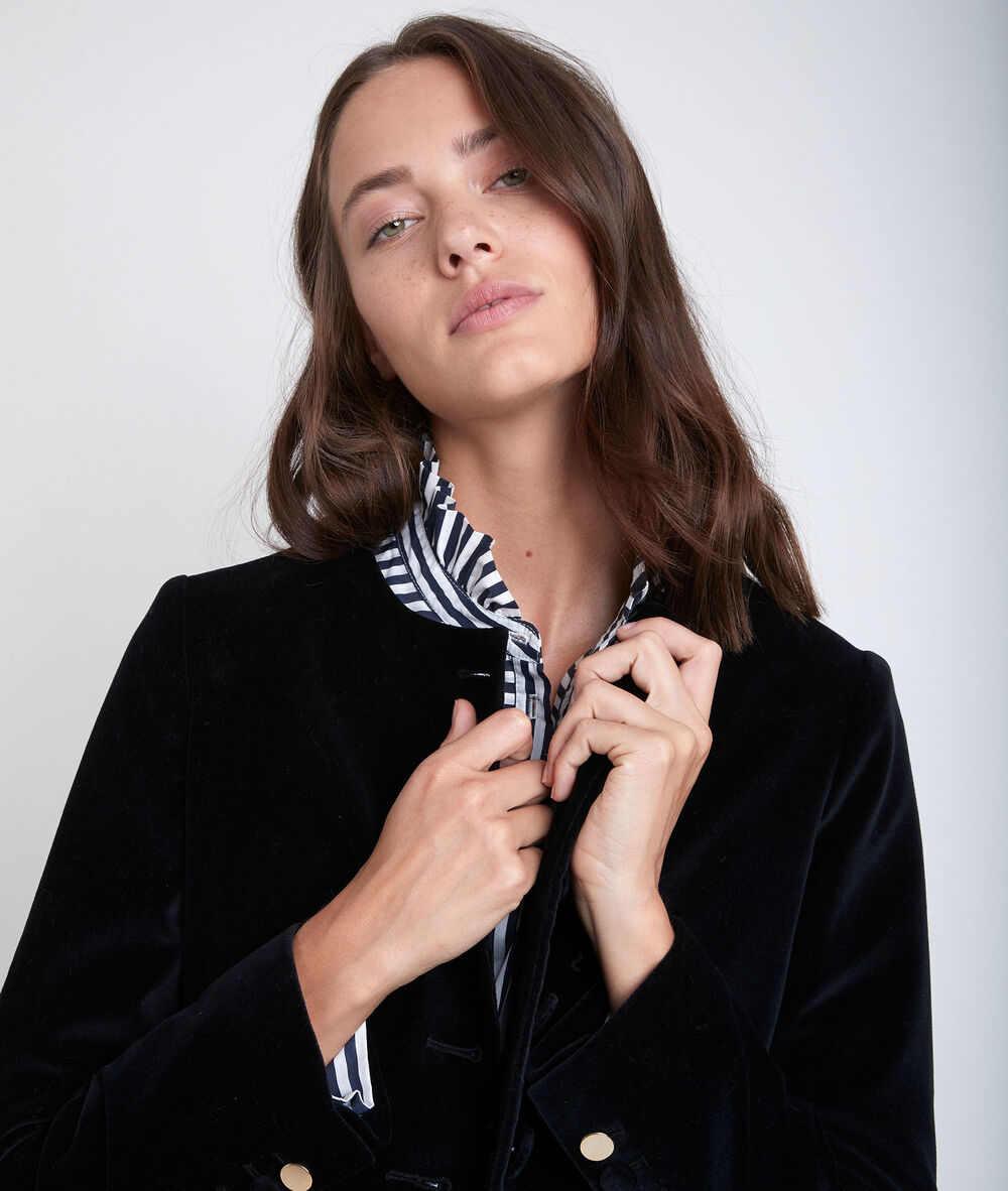 Tania velvet jacket noir.
