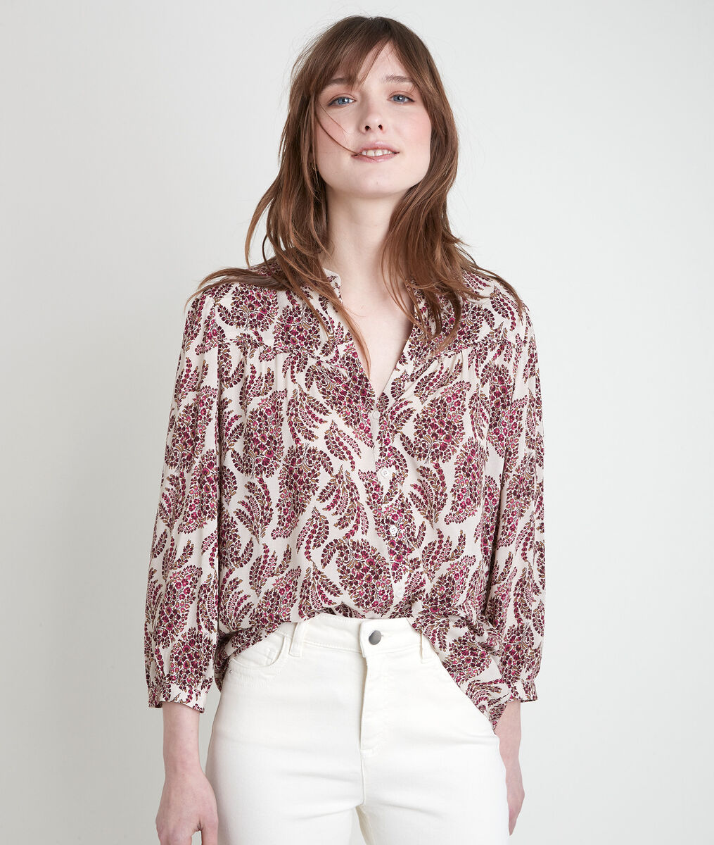 TERESE pink printed blouse | 1-2-3 TERESE pink printed blouse PhotoZ | 1-2-3
