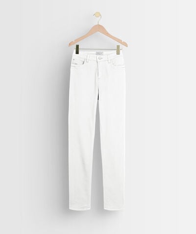 Suzy white organic cotton slim-fit jeans PhotoZ | 1-2-3