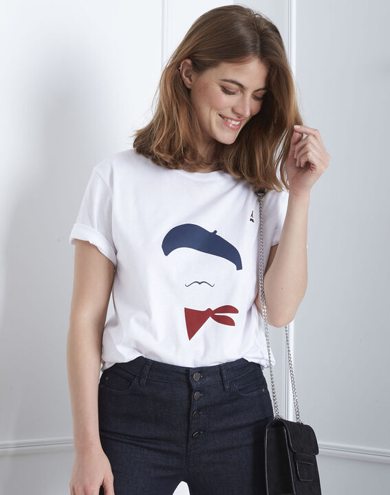 Ecru T-shirt with Palo House FT print | 1-2-3 Ecru T-shirt with Palo House FT print PhotoZ | 1-2-3