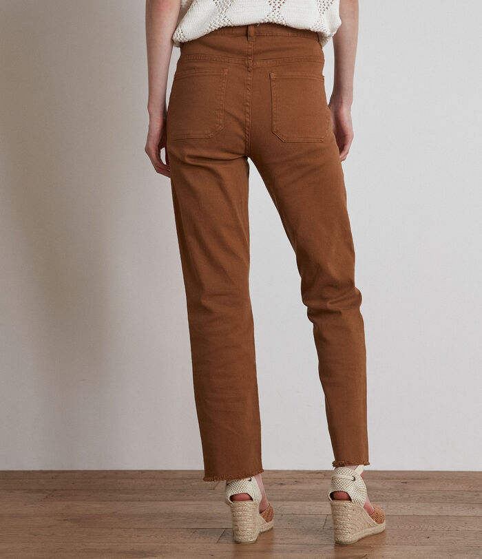 Patience caramel straight-leg cotton jeans PhotoZ | 1-2-3