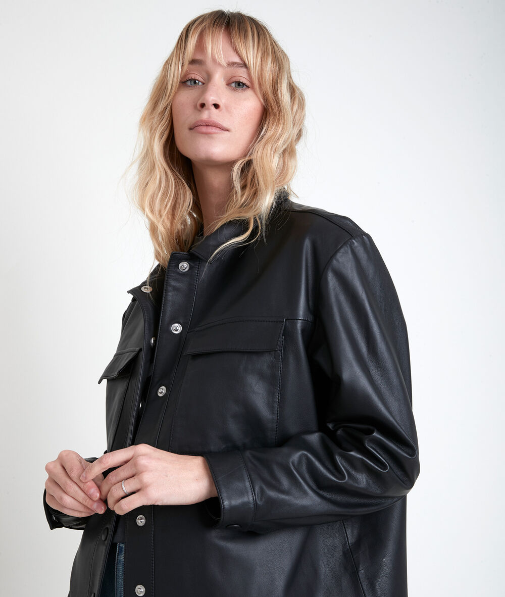 Poppy black over-shirt noir.