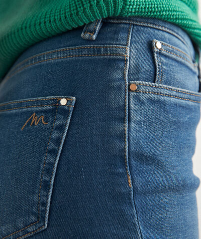 Sonia used stonewashed organic and recycled cotton straight-leg jeans PhotoZ | 1-2-3