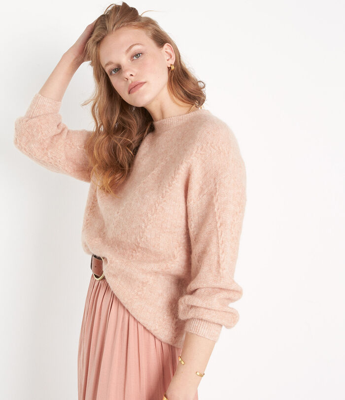 PITAYA powder pink wool oversize jumper 
