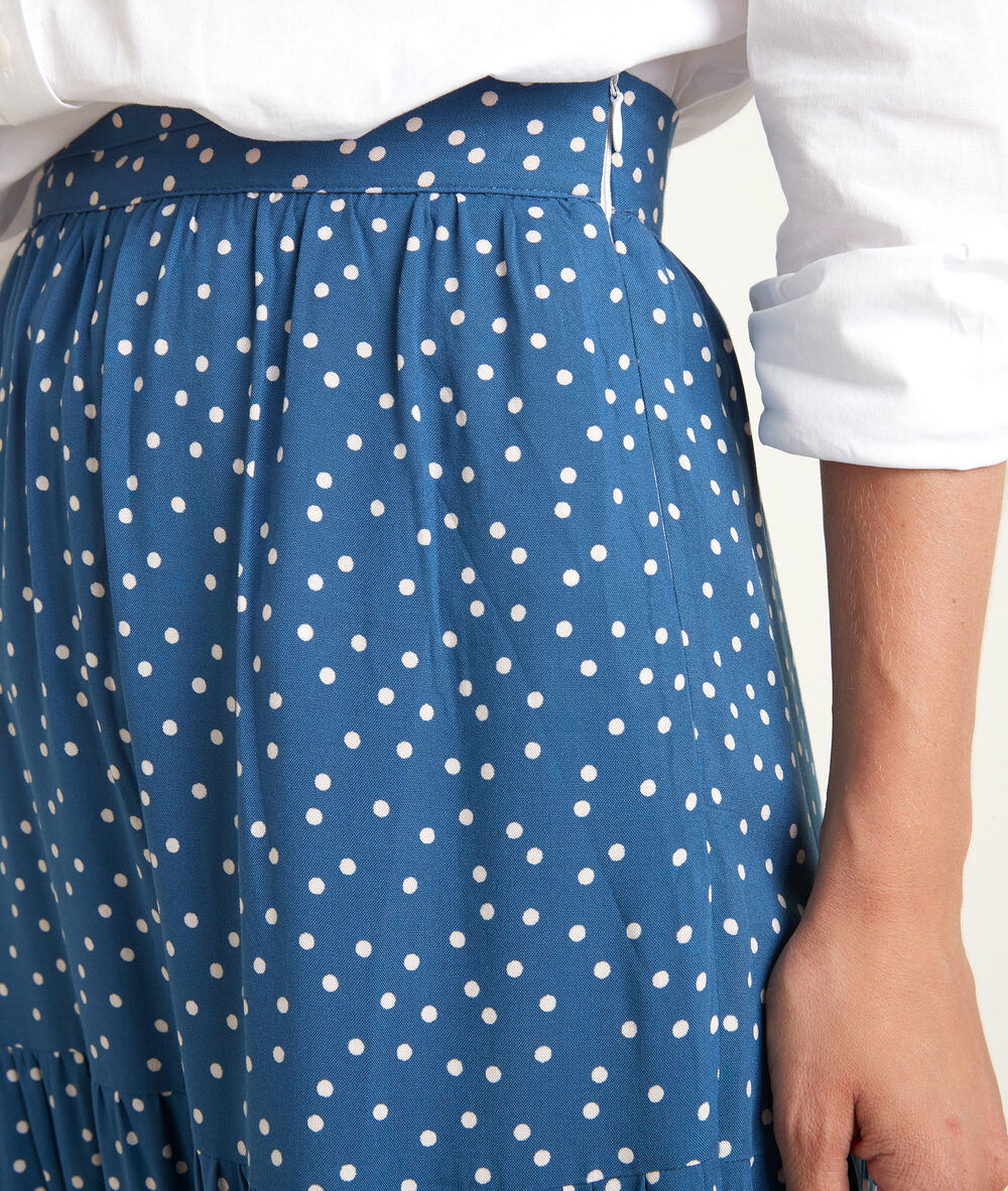 Galila maxi spotted dress marine.