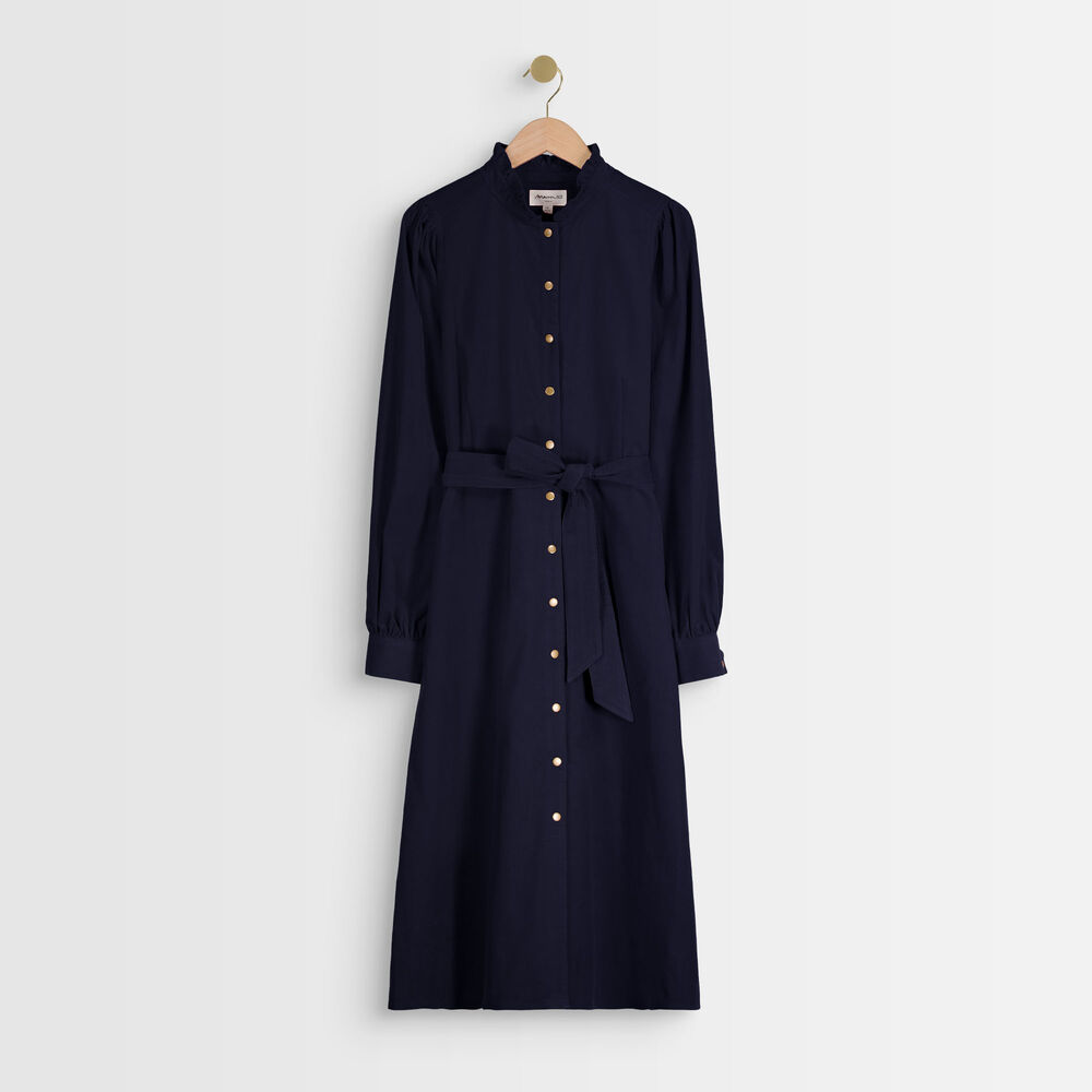 Laura navy corduroy dress. marine.