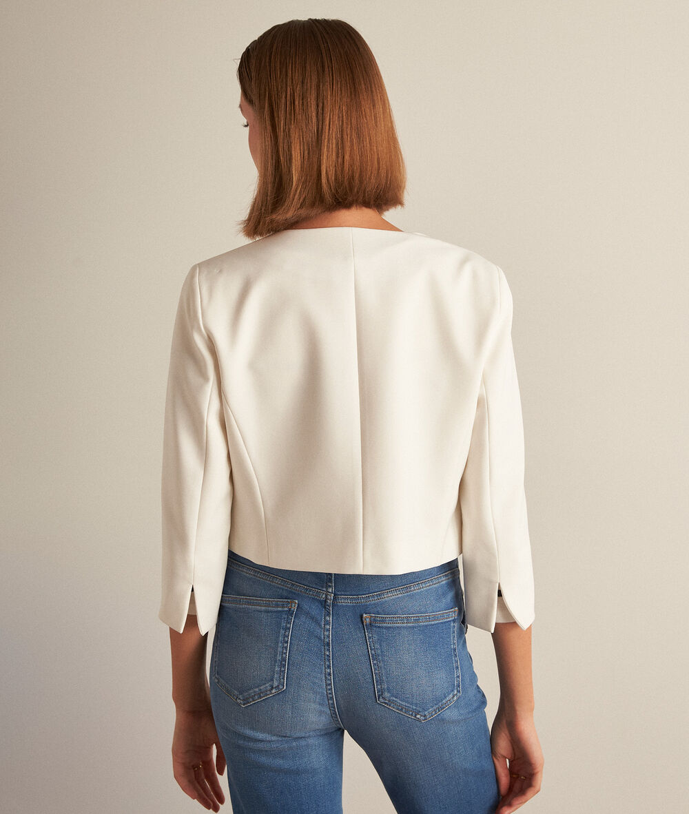 Lalie microfibre bolero ecru.