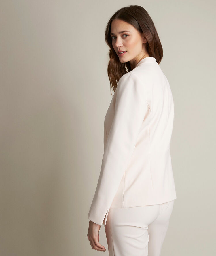 Clara nude microfibre jacket nude.