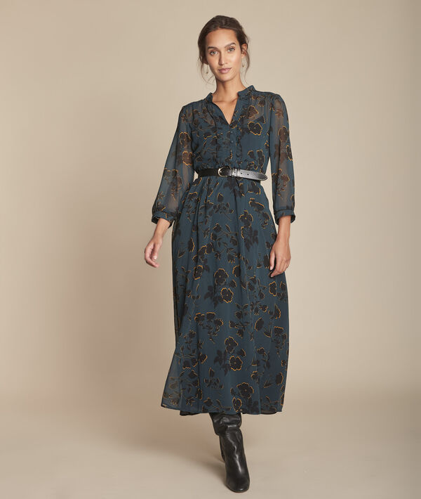 Ivanie cypress long printed dress | 1-2-3 Ivanie cypress long printed dress PhotoZ | 1-2-3