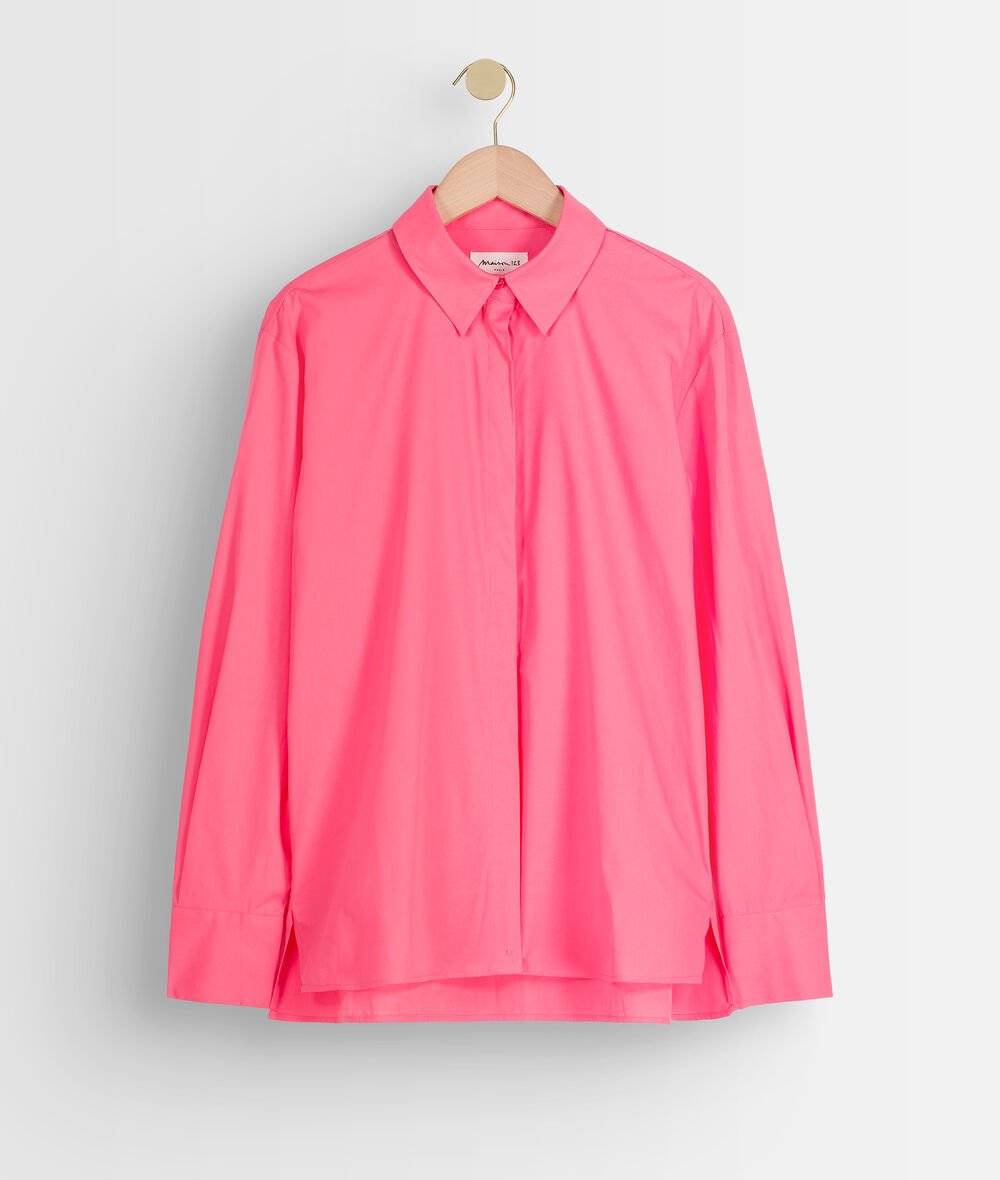 Esmeralda crisp pink cotton shirt PhotoZ | 1-2-3