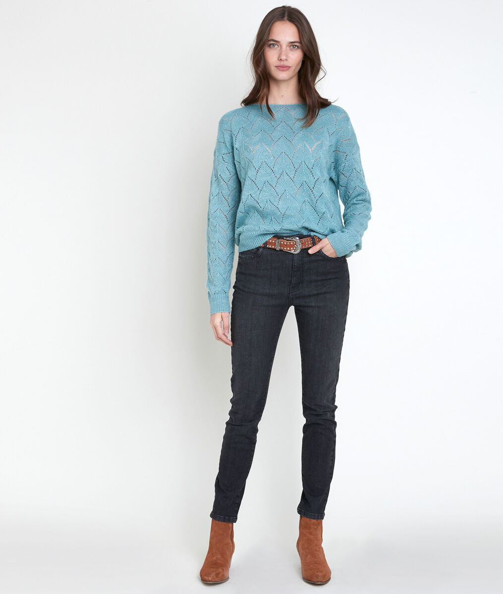 Agathe jade openwork jumper | 1-2-3 Agathe jade openwork jumper PhotoZ | 1-2-3