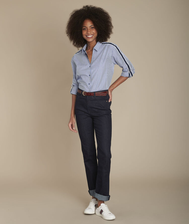 Cathleen striped shirt sky blue.