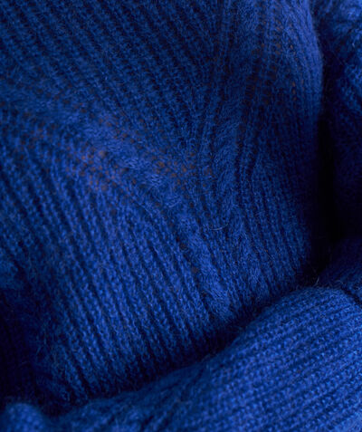 Bianca blue wool and mohair oversize pullover PhotoZ | 1-2-3