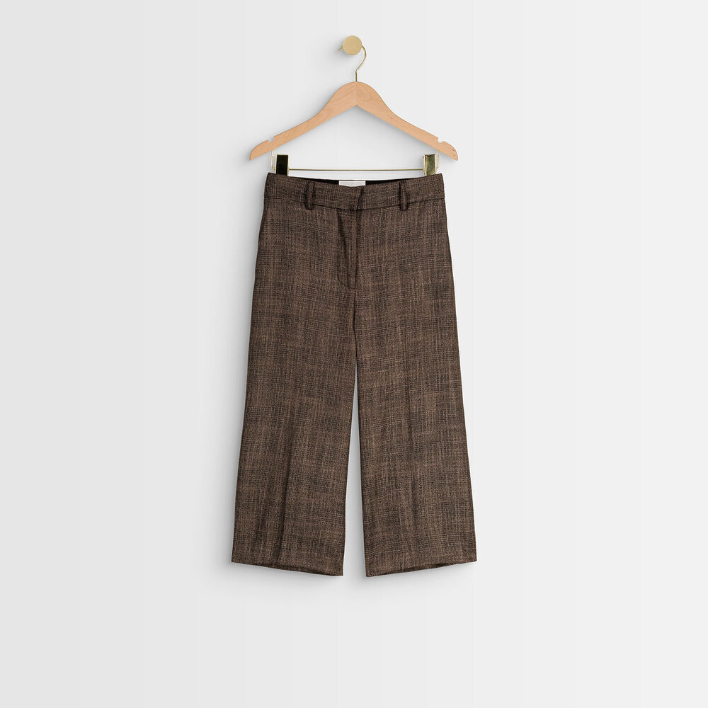 Monica checked culottes chine moyen.