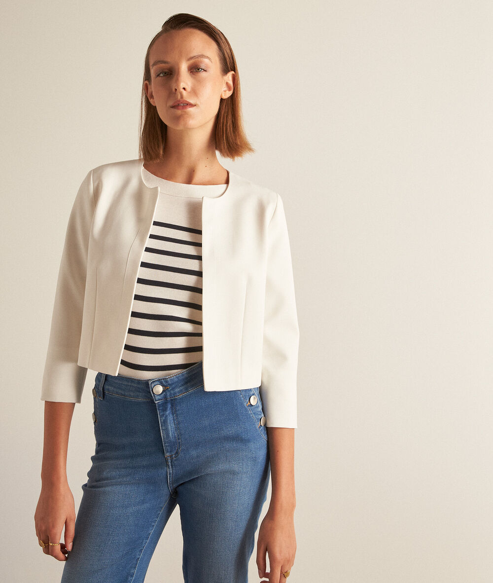 Lalie microfibre bolero ecru.