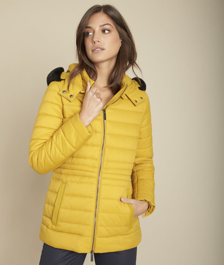 Leila dupont&trade; sorona&reg; amber short down jacket ochre.