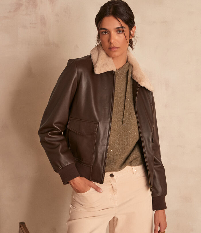 Adam brown leather jacket PhotoZ | 1-2-3