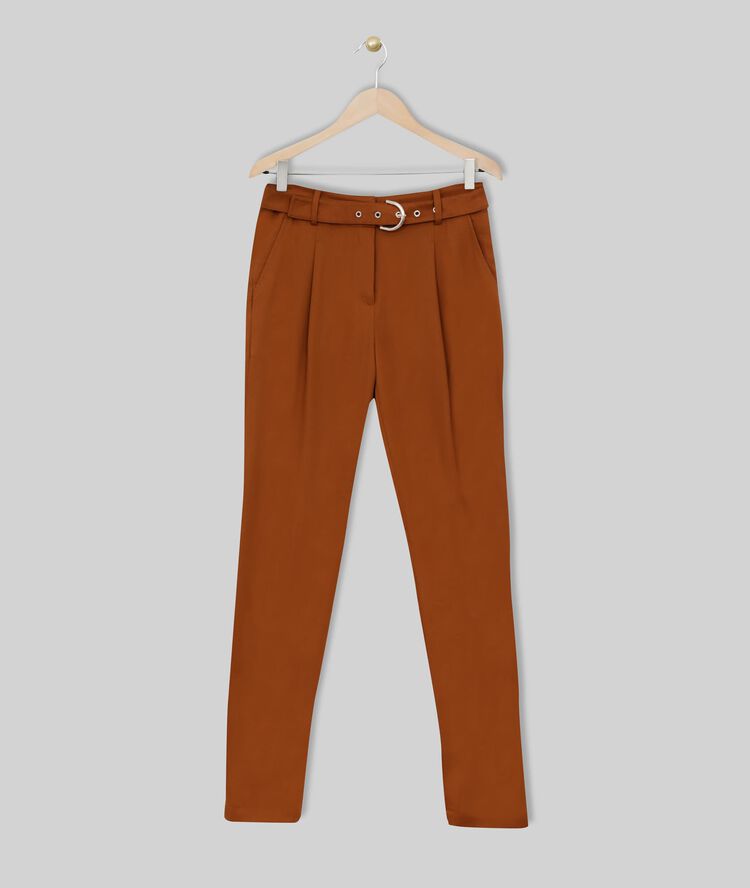 Issel tencel chinos. cinnamon.
